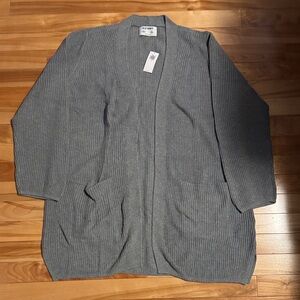 Old Navy Gray Open Front Cardigan